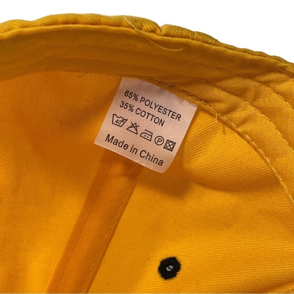 Caterpillar Yellow Black Hat CAT‎ Construction Equipment Adjustable Embroidered - Picture 8 of 8